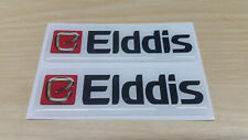 Elddis caravan domed 3D decal  X 2 Dent Scratch cover up 90mm x 28mm White Back