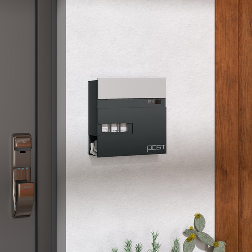 Homcom wall mounted post box - homcom,