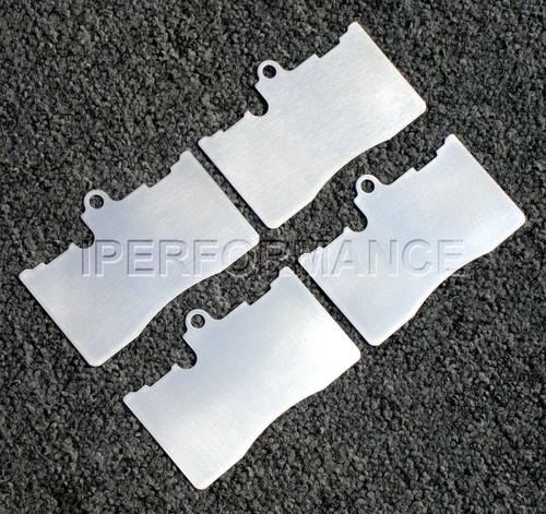 Titanium brake pad shim - brake, heat