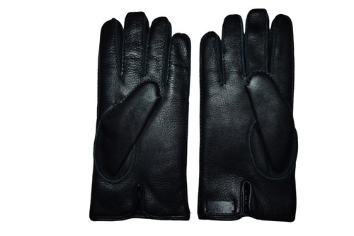 Dunhill black deer skin rabbit - skin,
