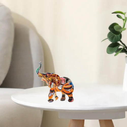 Colorful elephant statue with - elephant,