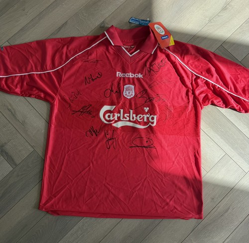Liverpool signed home shirt - home,