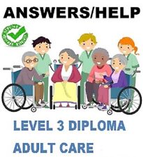 NVQ Health and Social Care diploma Level 3 ALL 9 Mandatory units HELP/ANSWERS
