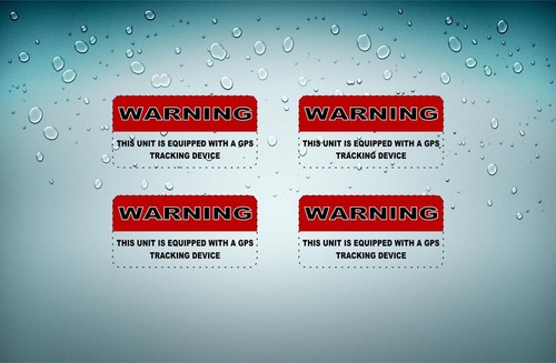 Sticker gps alarm - 4x,