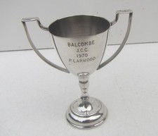 Vintage 'Balcombe J.C.C 1970' Silver Plated Small Trophy Cup