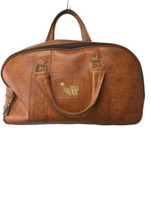 Vintage Tan Welkin Bowls Bag with lock and key