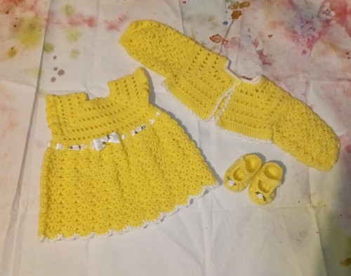 Hand crochet baby - , lace