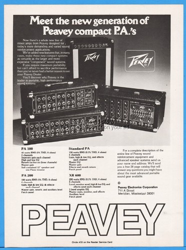 1978 peavey sound systems - sound,
