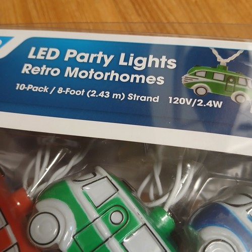 Camping bus party - camping, lights