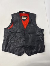 Vintage leather waistcoat 42"
