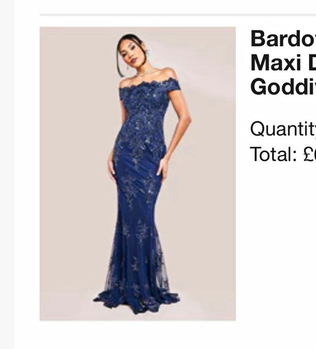 Goddiva navy floral sequin - goddiva,