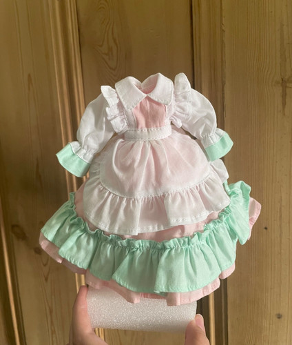 Cute doll dress mint - doll, pink