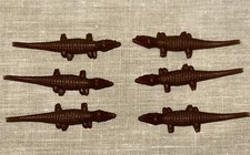 6 Plastic Alligator Crocodile