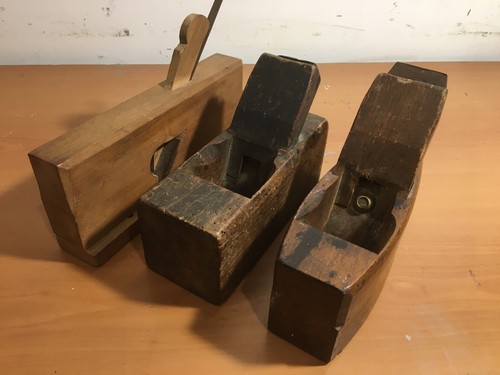 Antique wood planes - 3x,