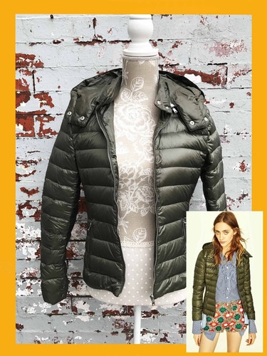 Zara coat puffa style jacket - zara,