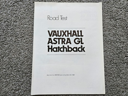 Vauxhall astra mk1 - mk1, gl