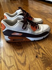 Nike Air Max 90 Men’s Size 12 White Mahogany Safety Orange Shoes Sneakers