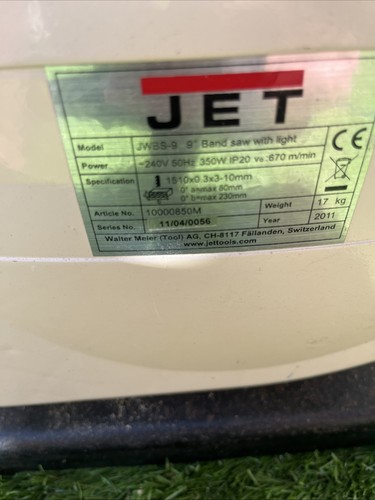 Jet jwbs band saw - jet, jwbs-9