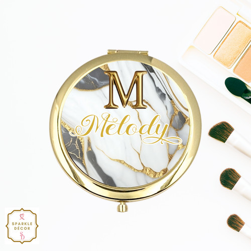 Personalised compact mirror - compact,