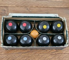 Vintage Complete Set Of BANDA B & A Carpet Bowls In Original Box