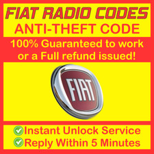 FIAT RADIO pin key CODE brava