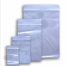 Small Clear Plastic Bags Baggy Grip Self Seal Resealable Zip Lock NEW BAG