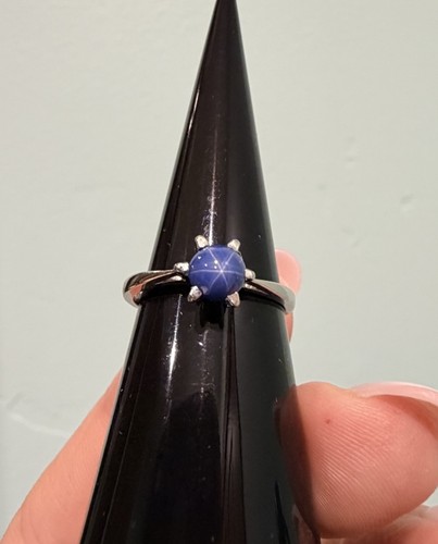 Cute blue star sapphire - sapphire, ring