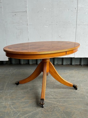 Modern yew wood - , table