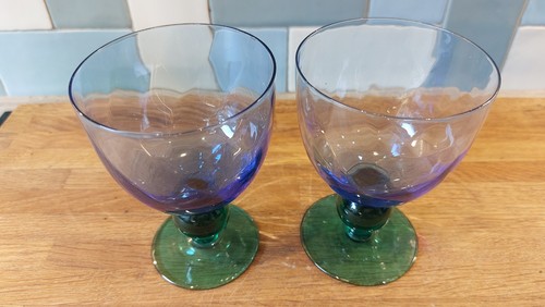 Pair mouth blown art - pair, of