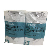 M&S Boys School Shirts Size