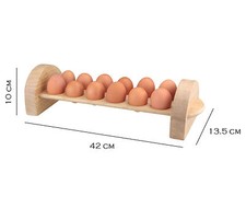 Egg Holder Storage Wooden 12