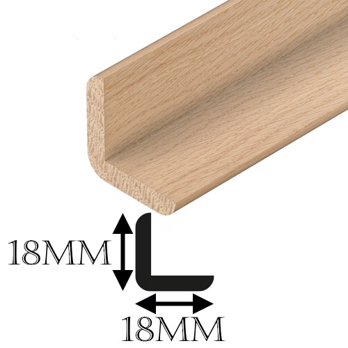 Solid oak cushion corner angle - cushion,