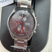 Pulsar Gents Chronograph 41mm 5 ATM Watch PM3133X1 Brand New Xmas.