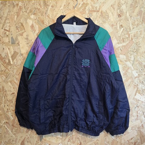Shellsuit jacket blue retro - jacket,