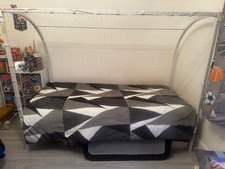 Christow Kids Soccer Goal Metal Post Football Bed Frame White