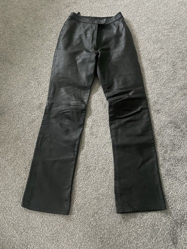 Woman black real leather - real,