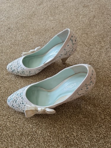 Schuh turquoise lace satin - schuh,