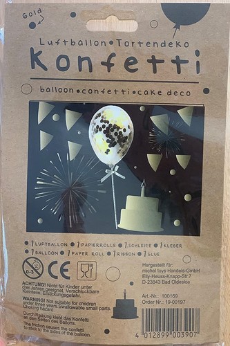 Latex balloons with - balloons, paper