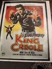 King Creole Elvis Presley Retro Musical Movie Poster Crime New Orlean Gang Film