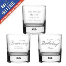 Personalised Engraved Seasonal Bubble Whisky Glasses