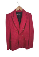 ZARA Blazer Womens Medium Pink