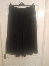 Mosaic Black Flared Skirt with