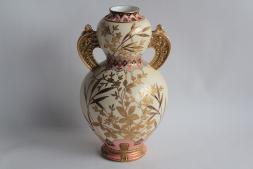 Limoges porcelain vase - , (68195)