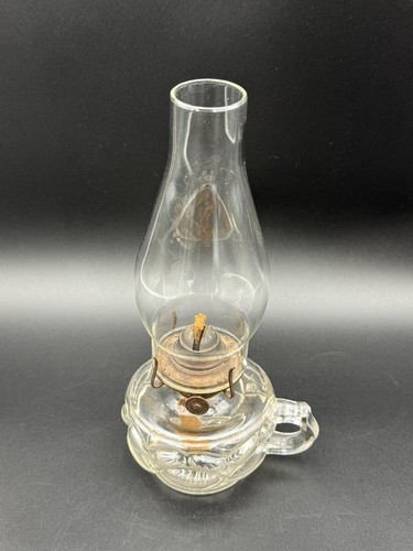 Antique finger oil lamp clear - antique,