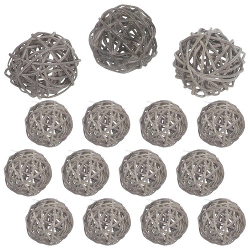 15pcs wicker rattan - wicker, ball