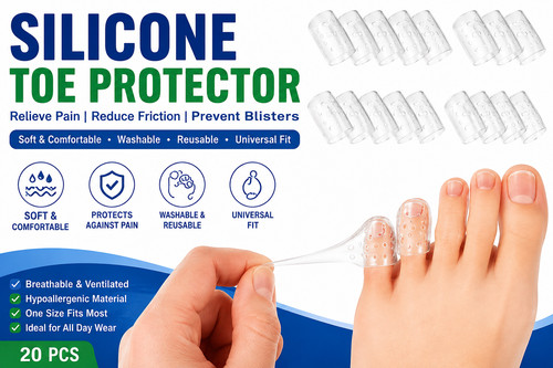 20pcs silicone toe protectors - silicone,