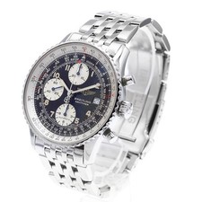BREITLING OLD NAVITIMER A13022 41mm SS Black Dial Automatic Chronograph #C297