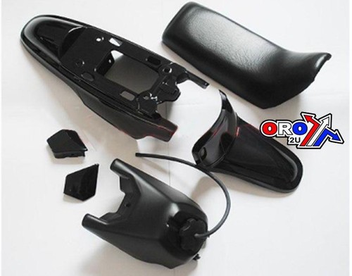 Seat black tank - black, fender