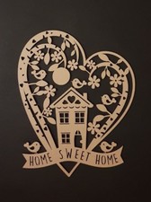 MDF Home Sweet Home Sign