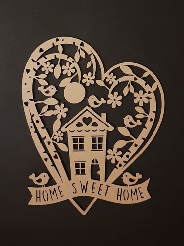 Mdf home sweet - sweet,